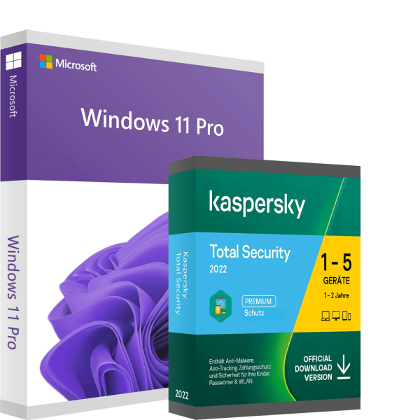 Windows 11 Pro i Kaspersky Total Security 2022